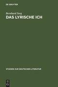 Cover: Das lyrische Ich - De Gruyter