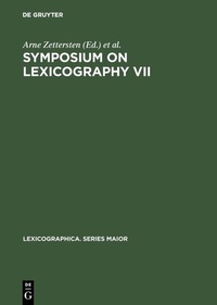 Abbildung von: Symposium on Lexicography VII - De Gruyter