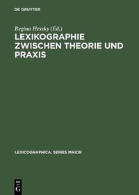 Abbildung von: Lexikographie zwischen Theorie und Praxis - De Gruyter