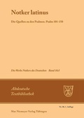 Cover: Notker latinus - De Gruyter