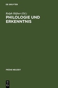 Bild: Philologie und Erkenntnis - De Gruyter