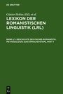 Bild: Lexikon der Romanistischen Linguistik (LRL) / Geschichte des Faches Romanistik. Methodologie (Das Sprachsystem) - De Gruyter