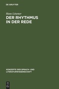 Cover: Der Rhythmus in der Rede - De Gruyter