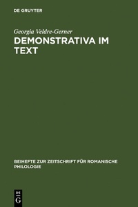 Abbildung von: Demonstrativa im Text - De Gruyter
