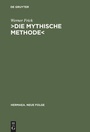 Cover: >Die mythische Methode< - De Gruyter