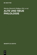 Cover: Alte und neue Philologie - De Gruyter