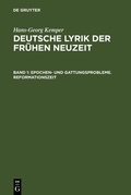 Cover: Epochen- und Gattungsprobleme. Reformationszeit - De Gruyter