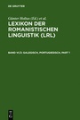 Bild: Lexikon der Romanistischen Linguistik (LRL) / Galegisch, Portugiesisch - De Gruyter