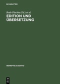 Cover: Edition und &Uuml;bersetzung - De Gruyter