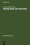 Cover: Problems of Editing - De Gruyter