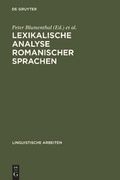 Cover: Lexikalische Analyse romanischer Sprachen - De Gruyter