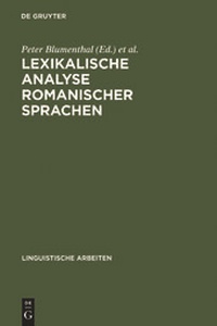 Abbildung von: Lexikalische Analyse romanischer Sprachen - De Gruyter