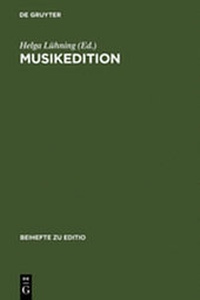 Enlarge image Cover: Musikedition - De Gruyter