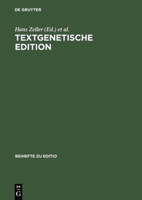 Enlarge image Cover: Textgenetische Edition - De Gruyter