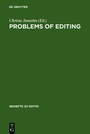 Cover: Problems of Editing - De Gruyter