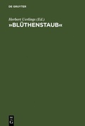 Cover: &raquo;Bl&uuml;thenstaub&laquo; - De Gruyter
