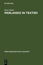 Cover: Parlando in Texten - De Gruyter