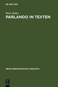Enlarge image Cover: Parlando in Texten - De Gruyter