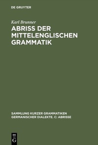 Abbildung von: Abriß der mittelenglischen Grammatik - De Gruyter