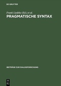 Cover: Pragmatische Syntax - De Gruyter