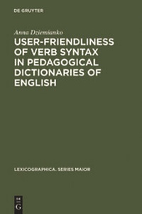 Abbildung von: User-friendliness of verb syntax in pedagogical dictionaries of English - De Gruyter