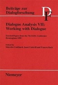 Cover: Dialogue Analysis VII: Working with Dialogue - De Gruyter
