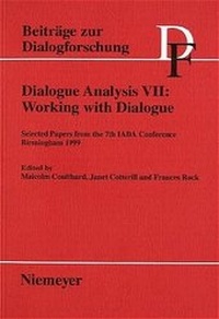 Enlarge image Cover: Dialogue Analysis VII: Working with Dialogue - De Gruyter