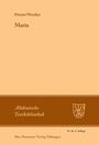 Cover: Maria - De Gruyter