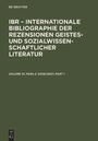 Cover: IBR - Internationale Bibliographie der Rezensionen geistes- und sozialwissenschaftlicher... / 2006/2007 - De Gruyter Saur