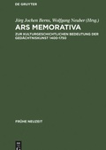 Cover: Ars memorativa - De Gruyter