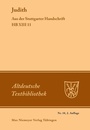 Cover: Judith - De Gruyter