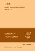 Cover: Judith - De Gruyter