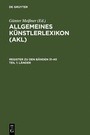 Cover: Allgemeines Künstlerlexikon (AKL). Register zu den Bänden 31-40 / Länder - De Gruyter