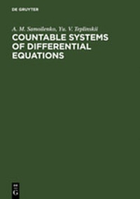 Enlarge image Cover: Countable Systems of Differential Equations - De Gruyter