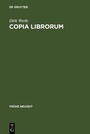 Cover: Copia librorum - De Gruyter