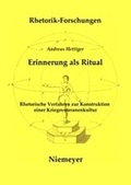 Cover: Erinnerung als Ritual - De Gruyter