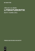 Cover: Literaturkritik - De Gruyter