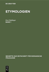 Abbildung von: Etymologien. Band 1 - De Gruyter