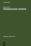 Cover: Minnesangs Wende - De Gruyter
