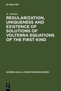Abbildung von: Regularization, Uniqueness and Existence of Solutions of Volterra Equations of the First Kind - De Gruyter