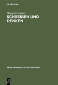 Cover: Schreiben und Denken - De Gruyter