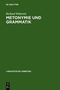 Cover: Metonymie und Grammatik - De Gruyter