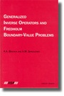 Cover: Generalized Inverse Operators and Fredholm Boundary-Value Problems - VSP International Science Publishers