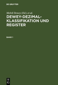 Abbildung von: Dewey-Dezimalklassifikation und Register - De Gruyter Saur