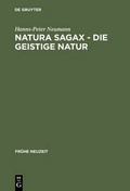 Cover: Natura sagax - Die geistige Natur - De Gruyter