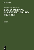 Cover: Dewey-Dezimalklassifikation und Register - De Gruyter Saur