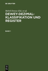 Abbildung von: Dewey-Dezimalklassifikation und Register - De Gruyter Saur