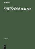 Cover: Gesprochene Sprache - De Gruyter