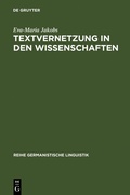 Cover: Textvernetzung in den Wissenschaften - De Gruyter