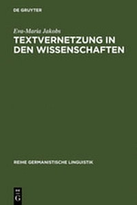 Abbildung von: Textvernetzung in den Wissenschaften - De Gruyter